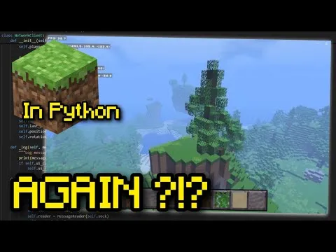 Thumbnail of I Made Minecraft in Python, AGAIN? | Terrain, Light & Multiplayer